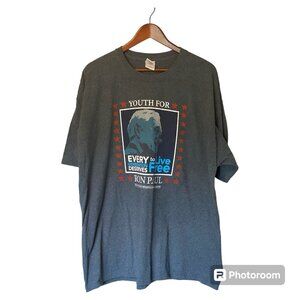Ron Paul Gray S/S T-Shirt Men's Size XXL Political 2012 Youth for Ron Paul Vote